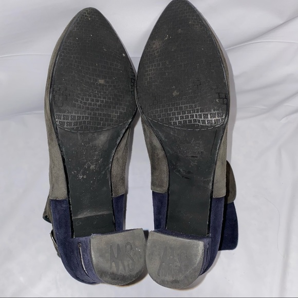 Stuart Weitzman Womens Imback Ankle Boots Blue Grey Suede Size 11.5￼ - Picture 6 of 10